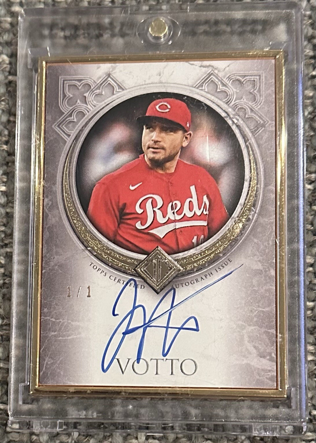 Joey Votto Topps Transcendent 2023 Baseball Card TCA-JV Signed #’ed 1/1