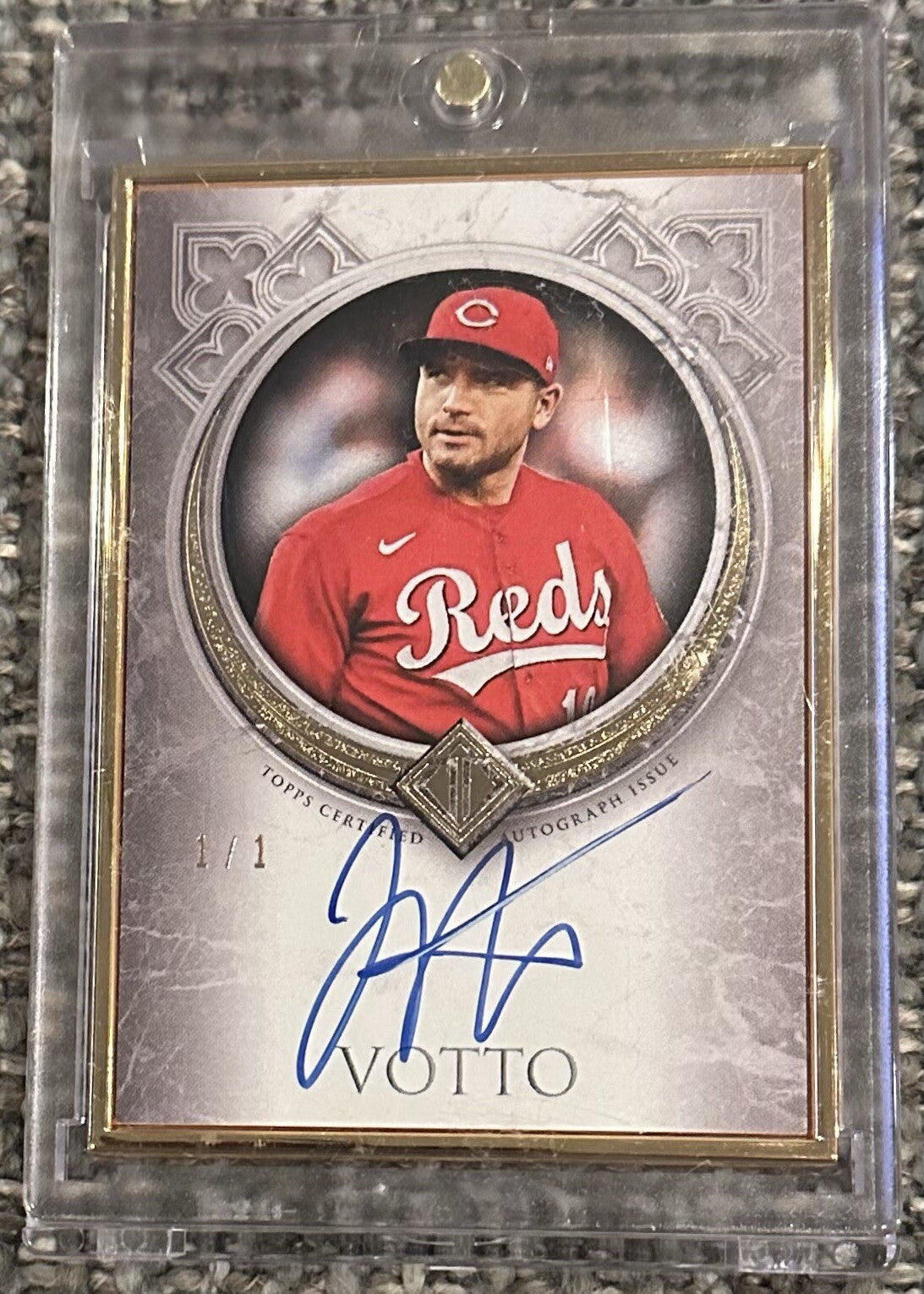 Joey Votto Topps Transcendent 2023 Baseball Card TCA-JV Signed #’ed 1/1