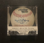 Luis Castillo Cincinnati Reds Game Used Baseball Final Strikeout 2017 MLB Auth