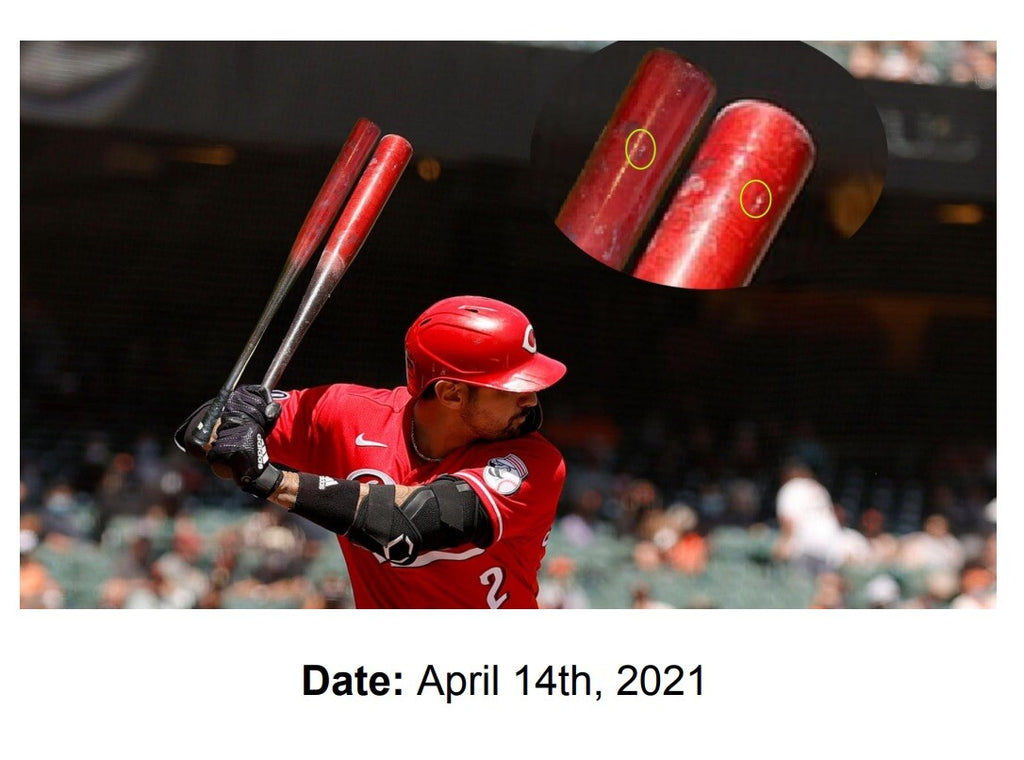 Nick Castellanos Cincinnati Reds Game Used Bat Career HR 139 MLB Auth Matched