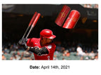 Nick Castellanos Cincinnati Reds Game Used Bat Career HR 139 MLB Auth Matched