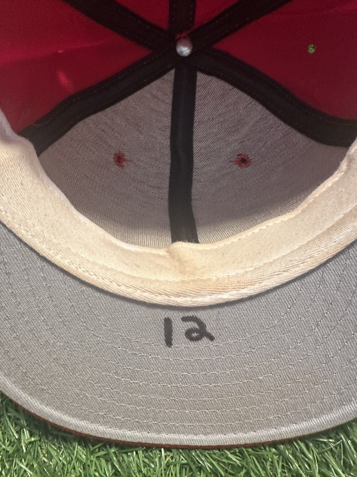 Deion Sanders Cincinnati Reds Game Used Hat 1994 Reds Gift Shop LOA