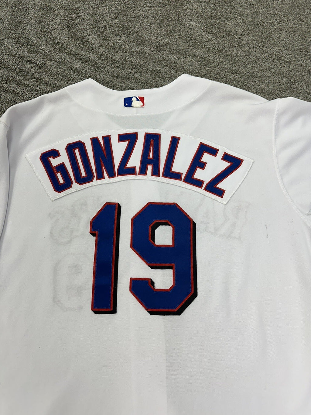 Juan Gonzalez Team Issued Texas Rangers Jersey 2003 MEI Gray LOA