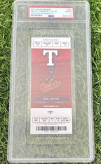 Adrian Beltre Texas Rangers 3000th Hit 7/30/2017 Full Ticket  PSA 10