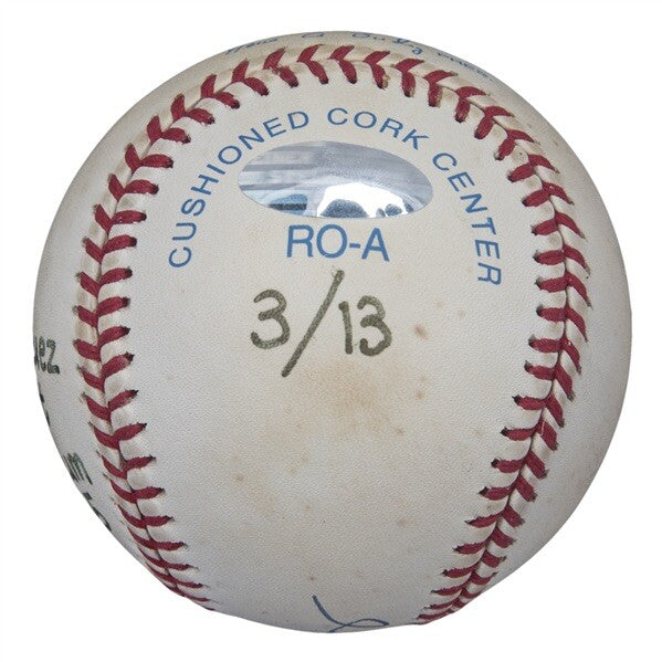Alex Rodriguez New York Yankees 3000th Hit Signed Commemorative Baseball 3/13