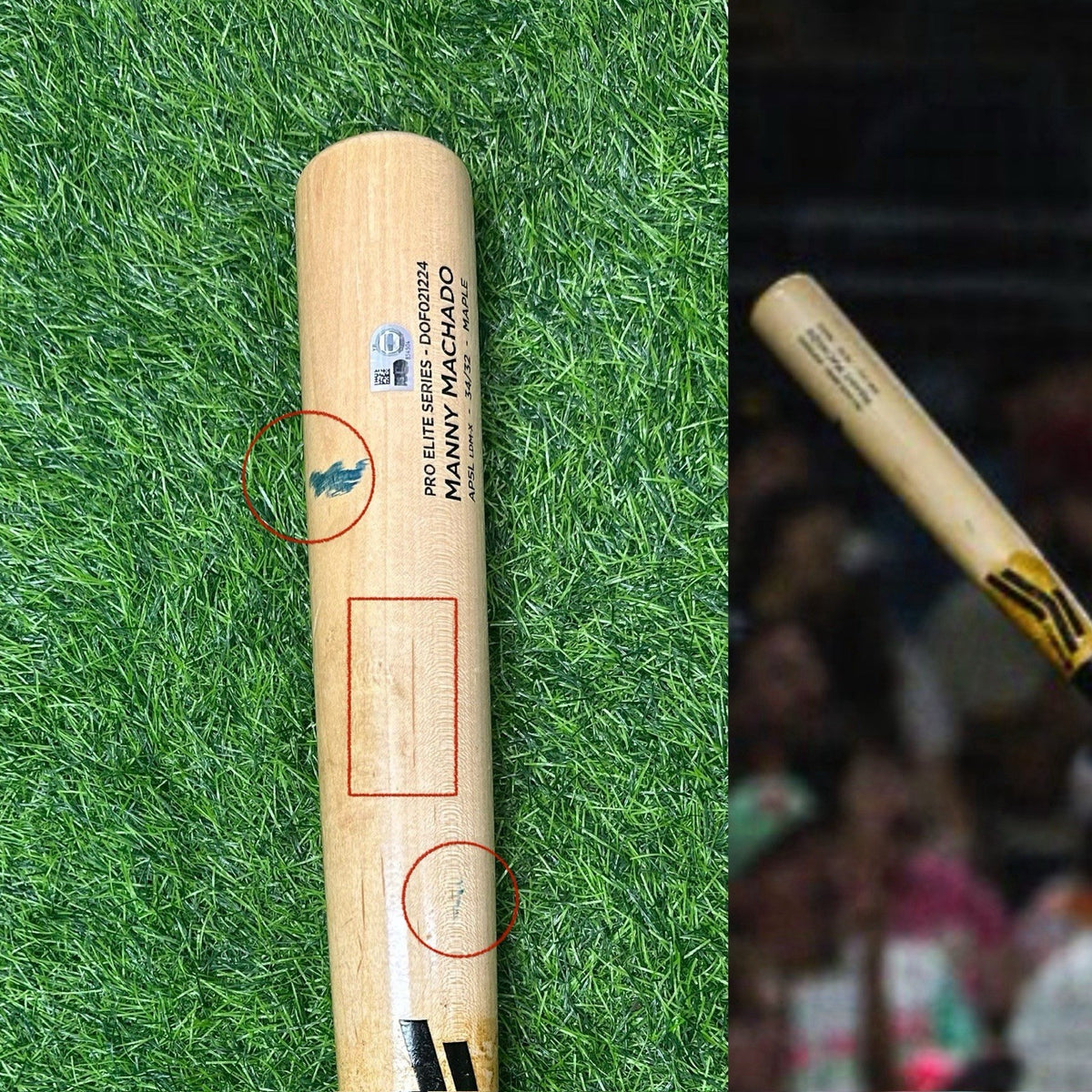 Manny Machado San Diego Padres Game Used Bat WALK OFF HR #325 MLB Auth