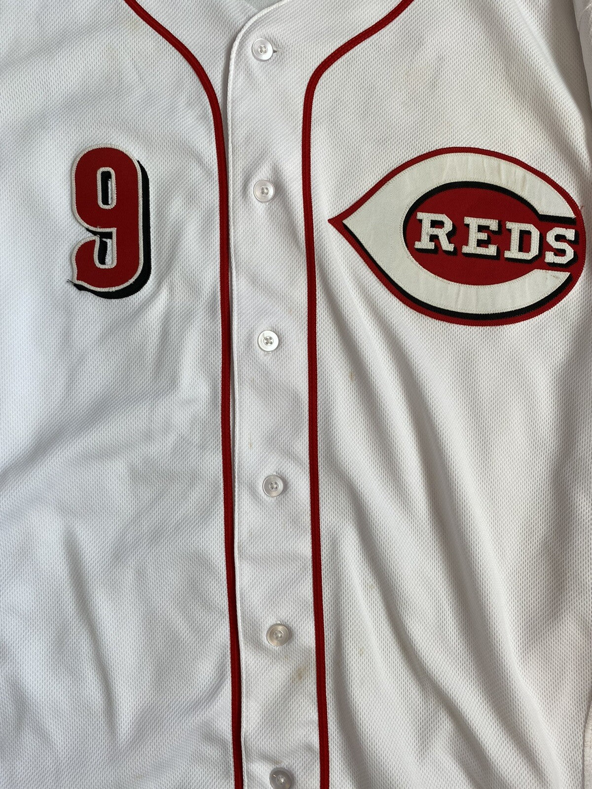 Jose Peraza Cincinnati Reds Game Used Jersey “First Career Game at GABP”