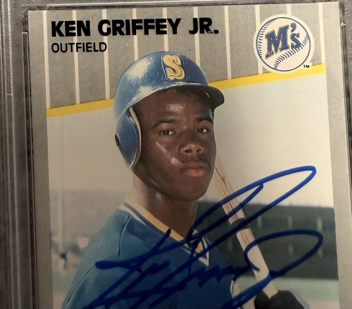 Ken Griffey Jr. 1989 Fleer #548 Rookie “Bullet Hole Error” PSA/DNA 10 Auto
