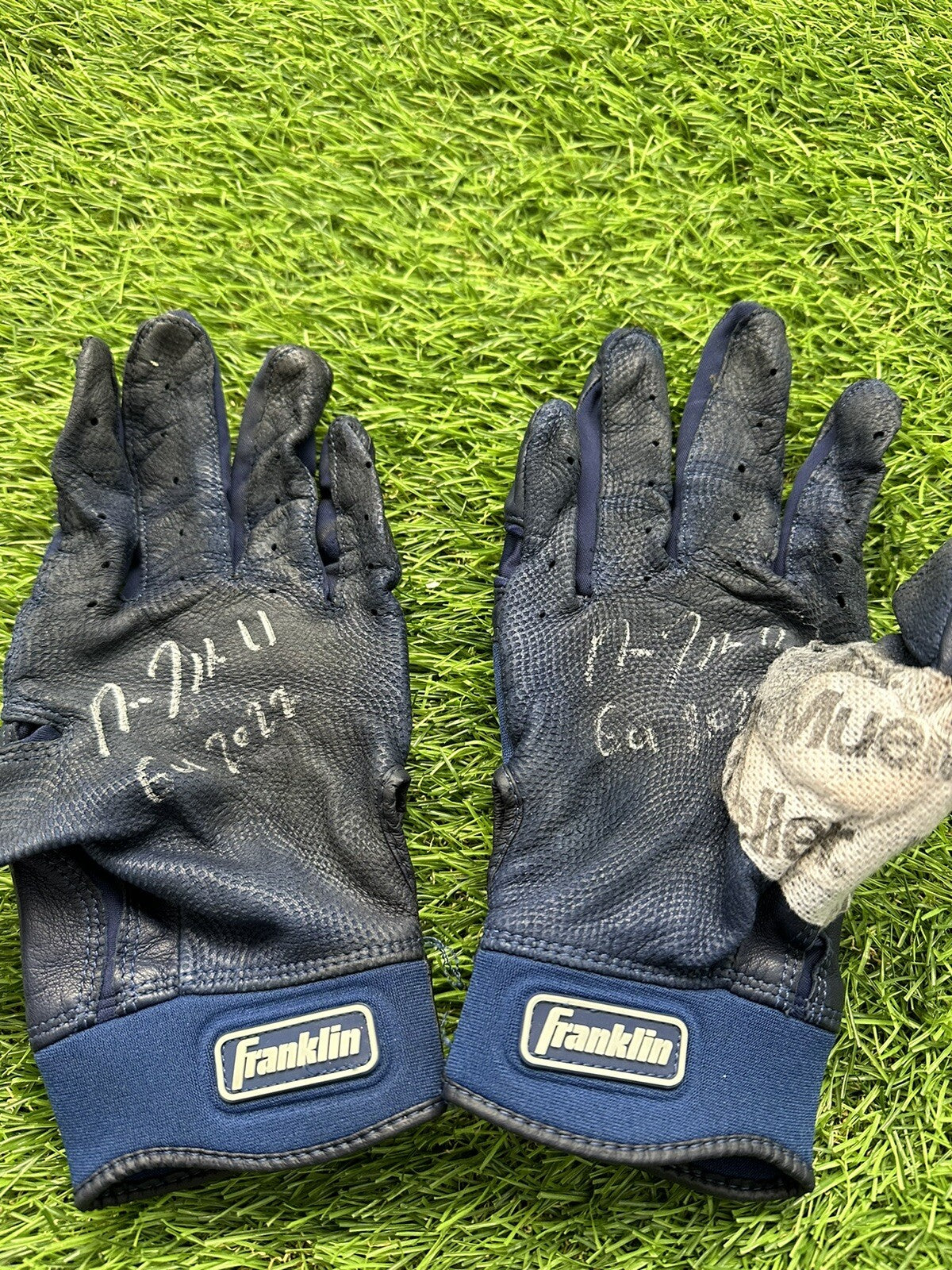 Jose Ramirez Cleveland Guardians Game Used Batting Gloves Signed 2022 LOA