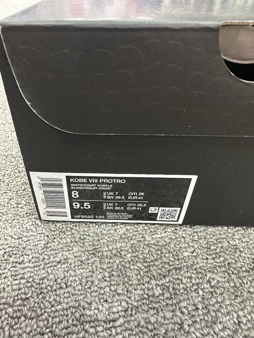 Nike Kobe 8 Protro Lakers Home *Unreleased* HF9550-100 NIB Fresh Size 8