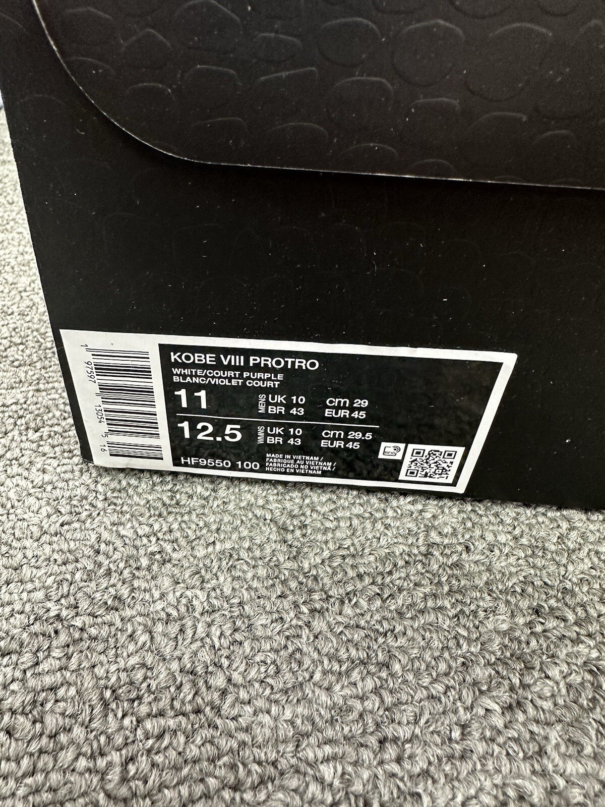 Nike Kobe 8 Protro Lakers Home *Unreleased* HF9550-100 NIB Fresh Size 11