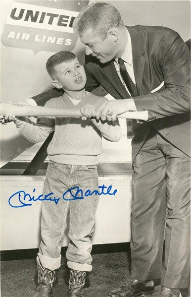 Mickey Mantle New York Yankees Signed Photo 1956 Autograph PSA / DNA LOA