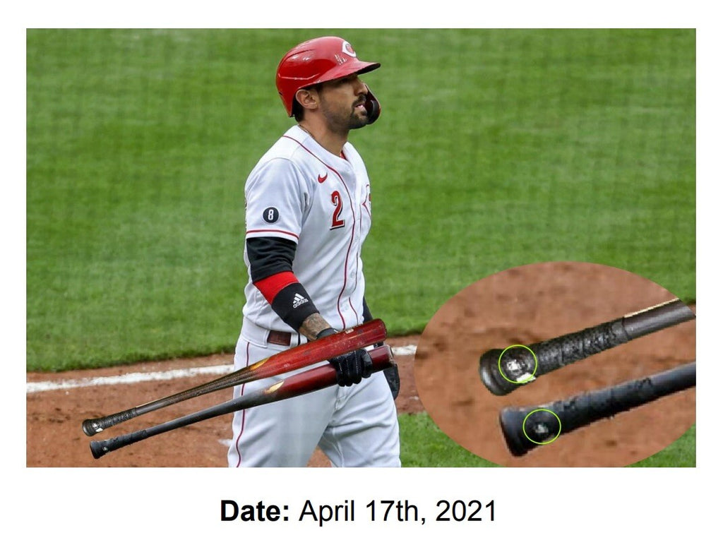 Nick Castellanos Cincinnati Reds Game Used Bat Career HR 139 MLB Auth Matched