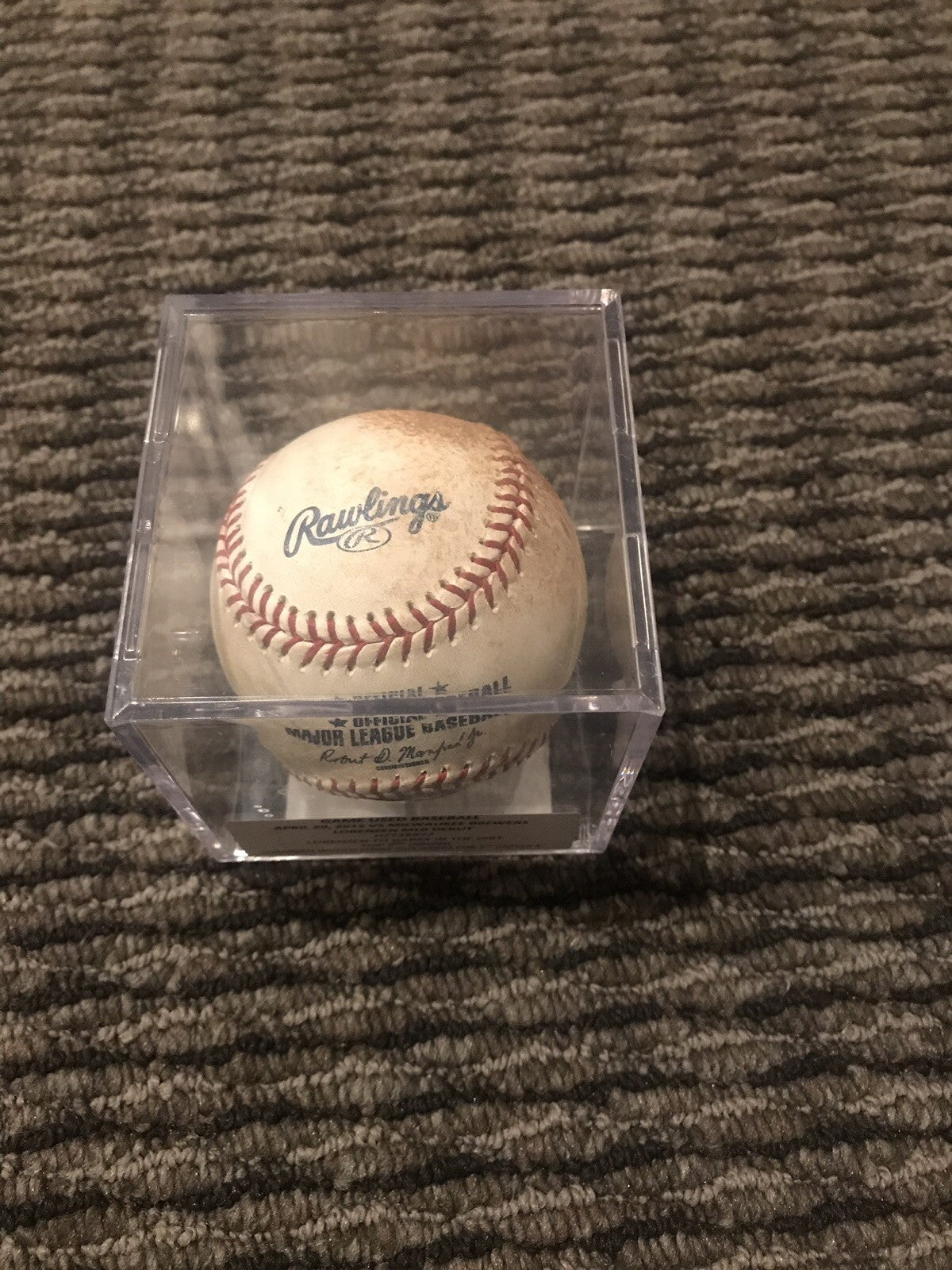 Michael Lorenzen Cincinnati Reds Game Used Baseball MLB Debut MLB Auth