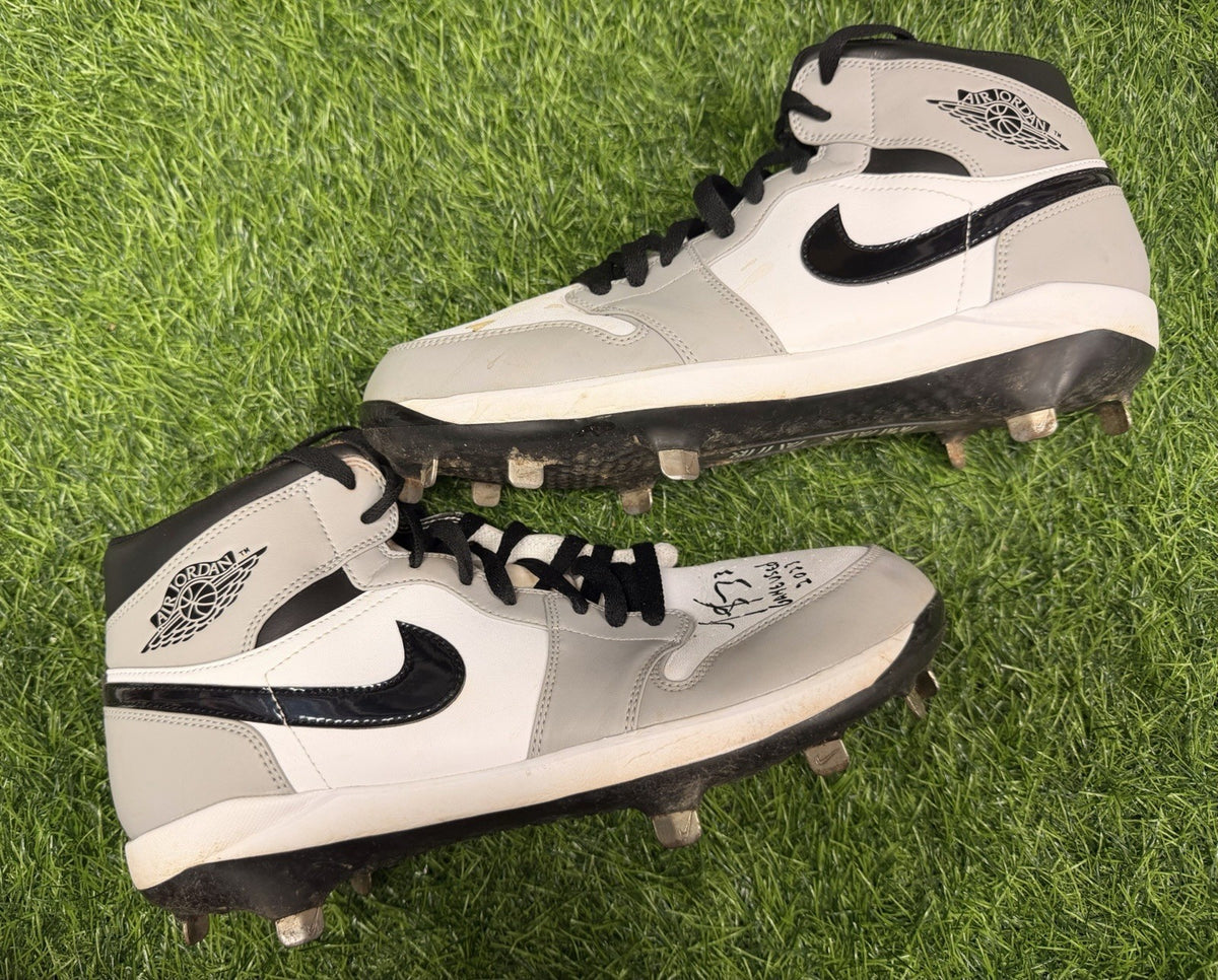 Luis Arraez Game Used Cleats 2025 Marlins Jordan 1’s Signed GUG LOA