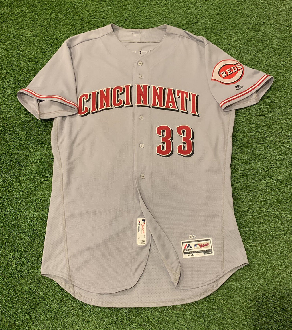Jesse Winker Cincinnati Reds Game Used Worn Jersey - “2nd Career HR” 2017