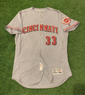Jesse Winker Cincinnati Reds Game Used Worn Jersey - “2nd Career HR” 2017