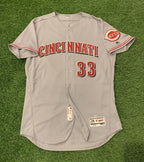 Jesse Winker Cincinnati Reds Game Used Worn Jersey - “2nd Career HR” 2017