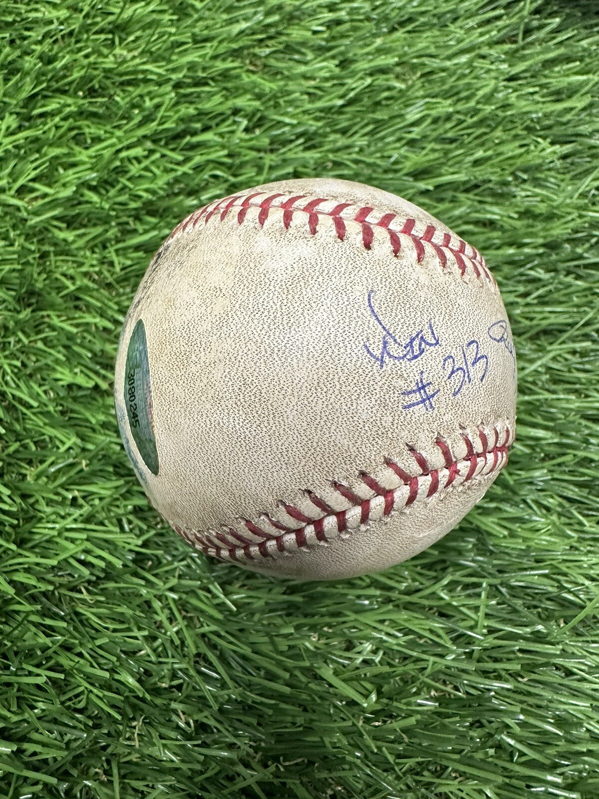 Roger Clemens Astros Game Used Baseball Career Win 313 4/18/04 MLB Auth LOA Auto