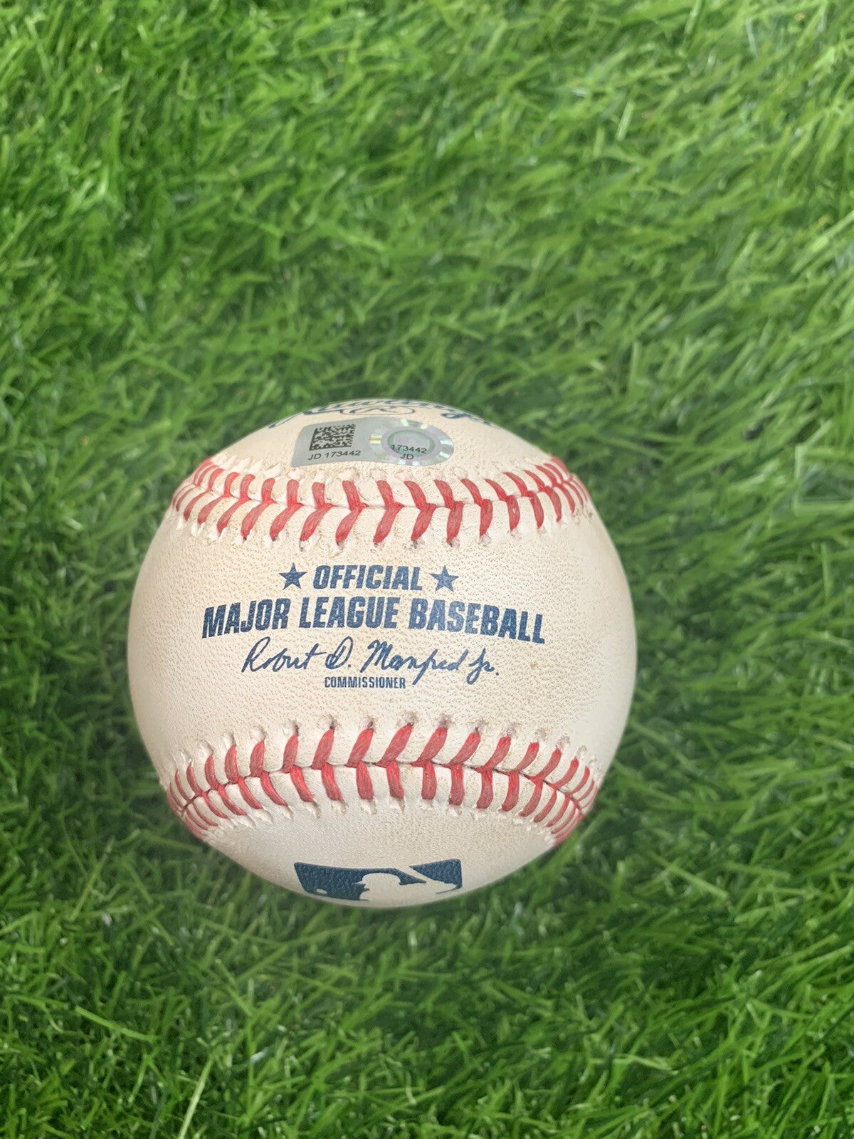 Christian Yelich Milwaukee Brewers Game Used Baseball Single MLB 2019