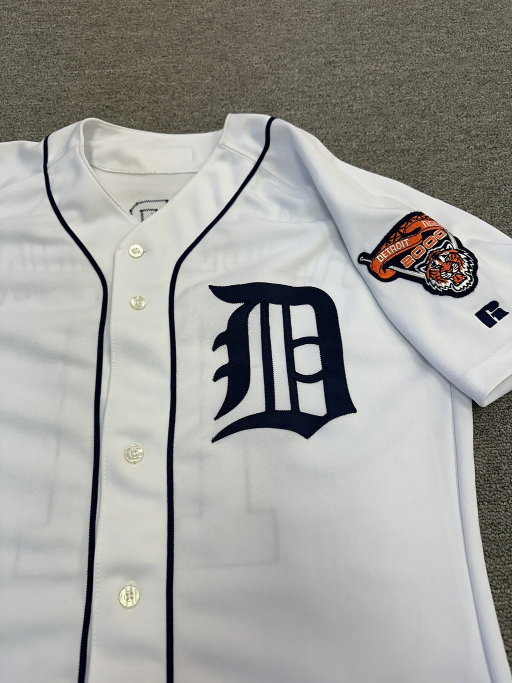 Sparky Anderson Detroit Tigers Game Used Jersey 2000 Comerica Patch Tigers LOA