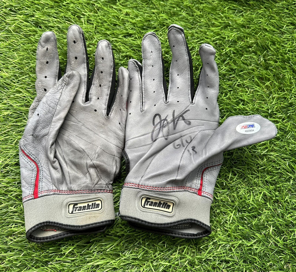 Joey Votto Cincinnati Reds Game Used Batting Gloves Signed PSA Authenticated