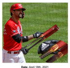 Nick Castellanos Cincinnati Reds Game Used Bat Career HR 139 MLB Auth Matched