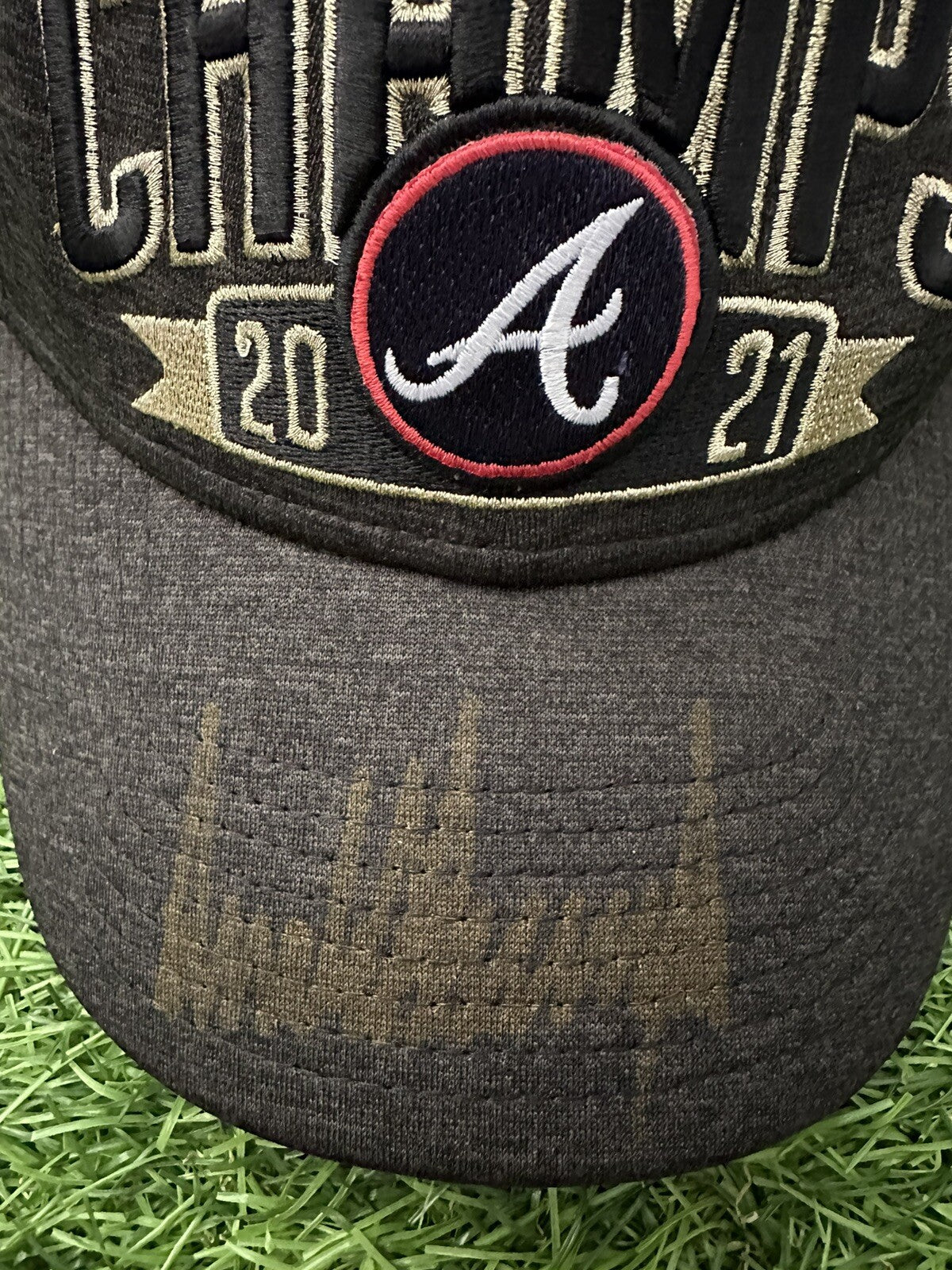 Donald Trump Signed 2021 World Series Locker Room Hat PSA/DNA LOA Atlanta Braves