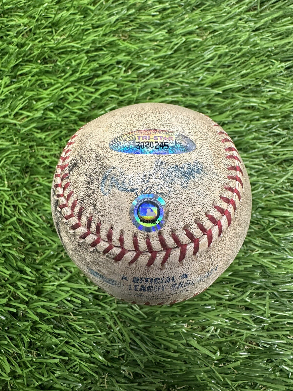 Roger Clemens Astros Game Used Baseball Career Win 313 4/18/04 MLB Auth LOA Auto