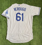 Alex Verdugo Los Angeles Dodgers Player Issued Jersey 2017 MLB Auth