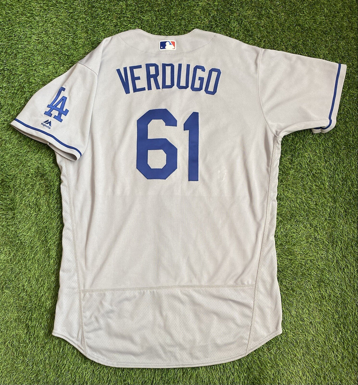 Alex Verdugo Los Angeles Dodgers Player Issued Jersey 2017 MLB Auth