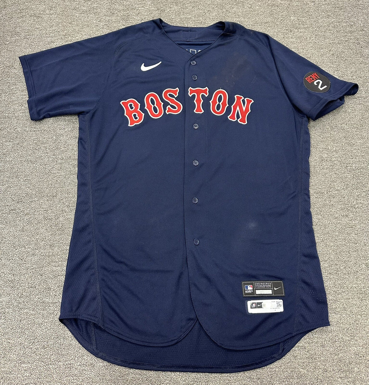 Rafael Devers Boston Red Sox Game Used Worn Jersey 2022 MLB Auth