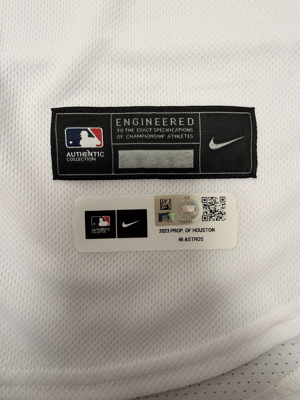 Jose Abreu Houston Astros Game Issued Jersey 2023 MLB Auth LOA