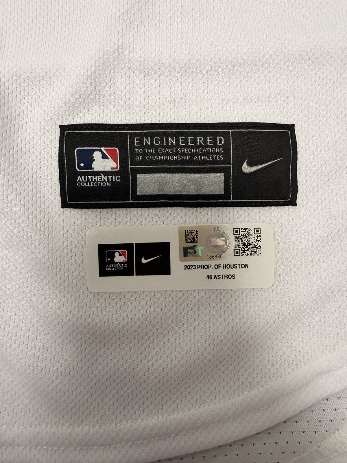 Jose Abreu Houston Astros Game Issued Jersey 2023 MLB Auth LOA