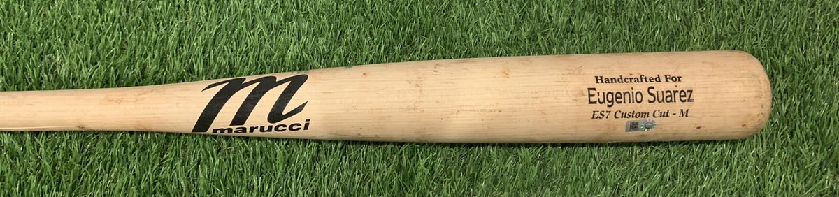 Eugenio Suarez Cincinnati Reds Game Used Bat 2019 “MLB Auth Matched Hit”