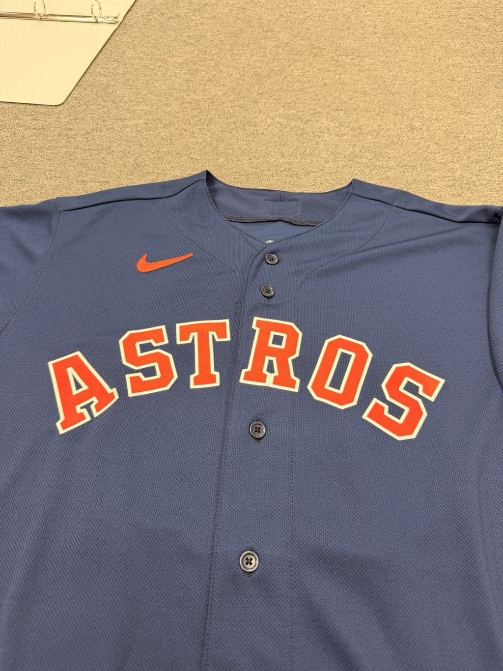 Jose Abreu Houston Astros Team Issued Jersey 2023 MLB Auth LOA Size 46