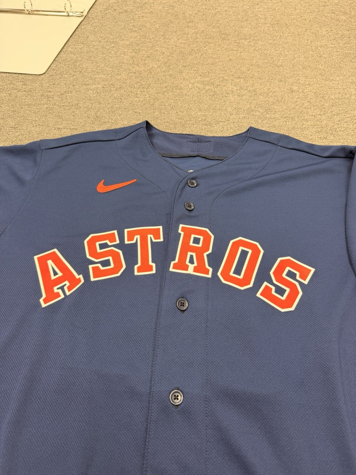Jose Abreu Houston Astros Team Issued Jersey 2023 MLB Auth LOA Size 46