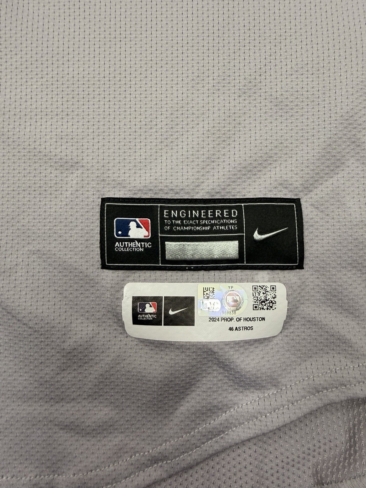 Jose Abreu Houston Astros Game Used Worn Jersey 2024 MLB Auth LOA