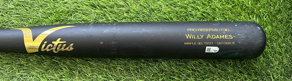 Willy Adames Milwaukee Brewers Game Used Bat “Career HR #71” MLB Auth