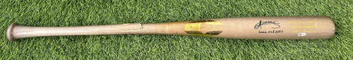 Andres Gimenez Cleveland Guardians Game Used Bat 2023 Double MLB Auth Signed