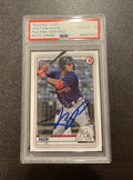 Cristian Pache Atlanta Braves 2020 Bowman BP-5 Auto PSA 10