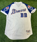 Atlanta Braves 2019 Game Used Bat Boy Jersey Size 46 1970’s TBTC Style