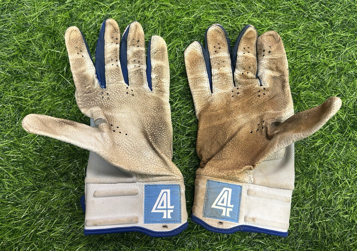 George Springer Toronto Blue Jays Game Used Batting Gloves 2023 GUG LOA Dirty!