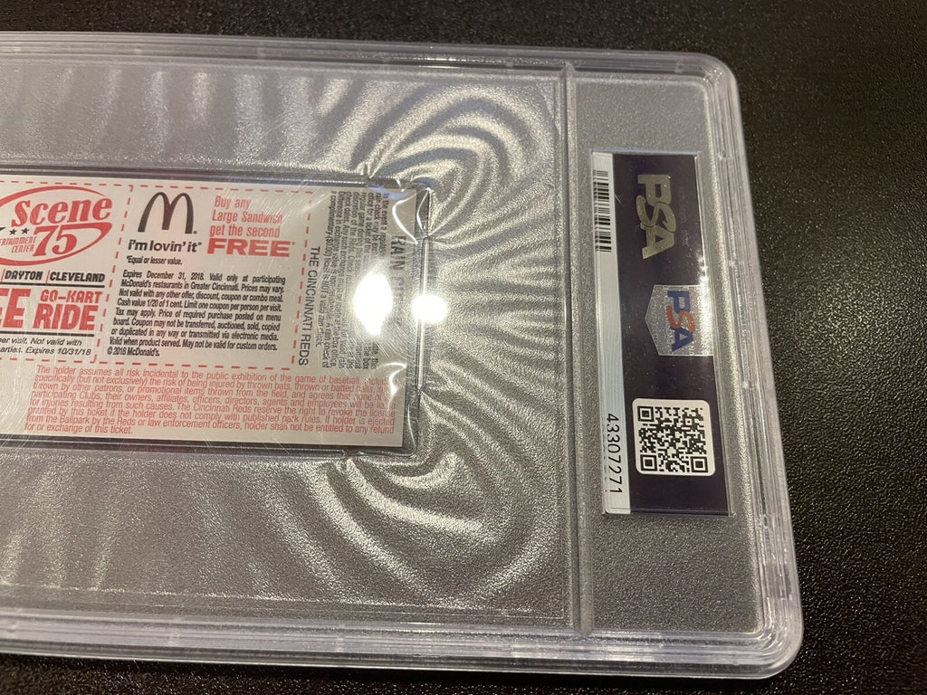 Ronald Acuna Jr. Atlanta Braves “MLB Debut / 1st Hit” Ticket Stub PSA Auth