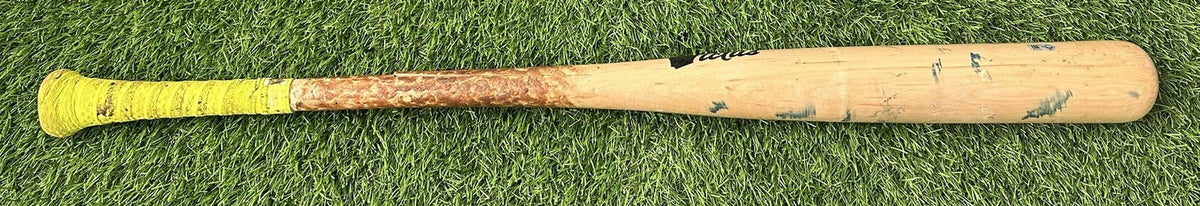 Willy Adames Milwaukee Brewers Game Used Bat “Ties/Passes Yount” MLB Auth