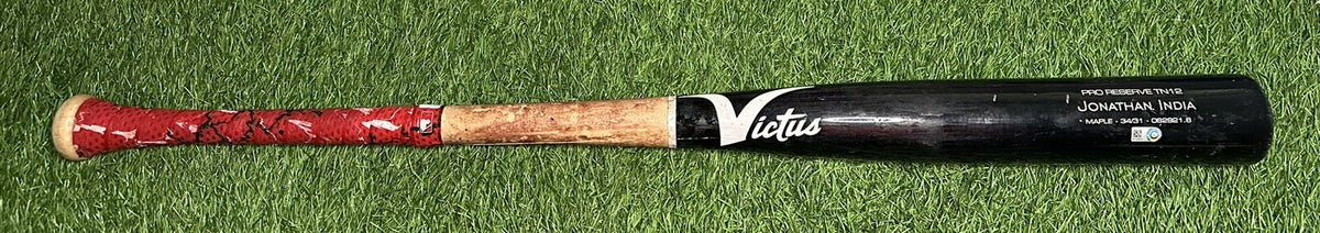 Jonathan India Cincinnati Reds Game Used Bat Career HR #8 MLB Auth 2021 NL ROY