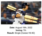 Oswaldo Cabrera NY Yankees Game Used Bat MLB Debut Hits # 1, 2, 3 MLB Auth