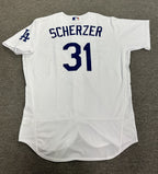 Max Scherzer Los Angeles Dodgers Team Issued Jersey 2022 MLB Auth