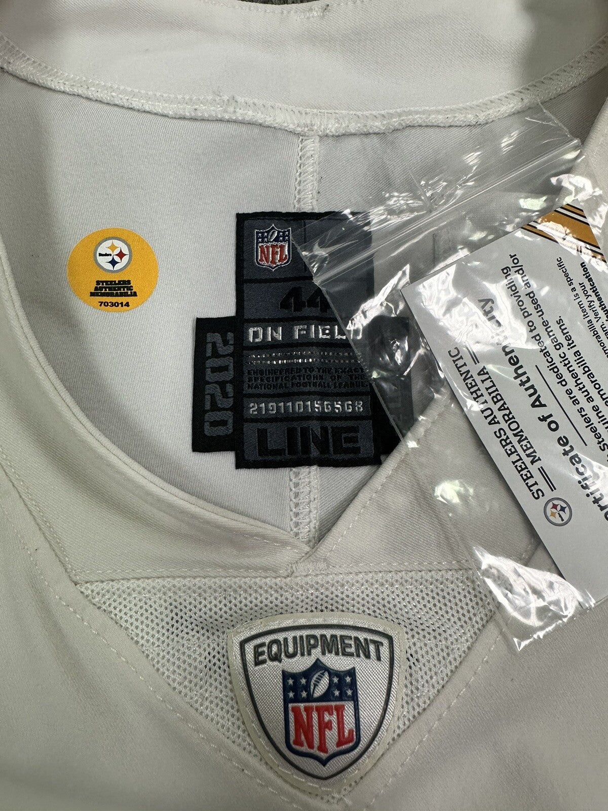 Chris Boswell Pittsburgh Steelers Game Used Worn Practice Jersey Steelers LOA