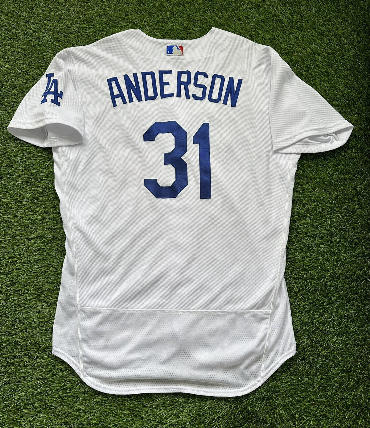 Tyler Anderson Los Angeles Dodgers Game Used Worn Jersey 2022 MLB Auth